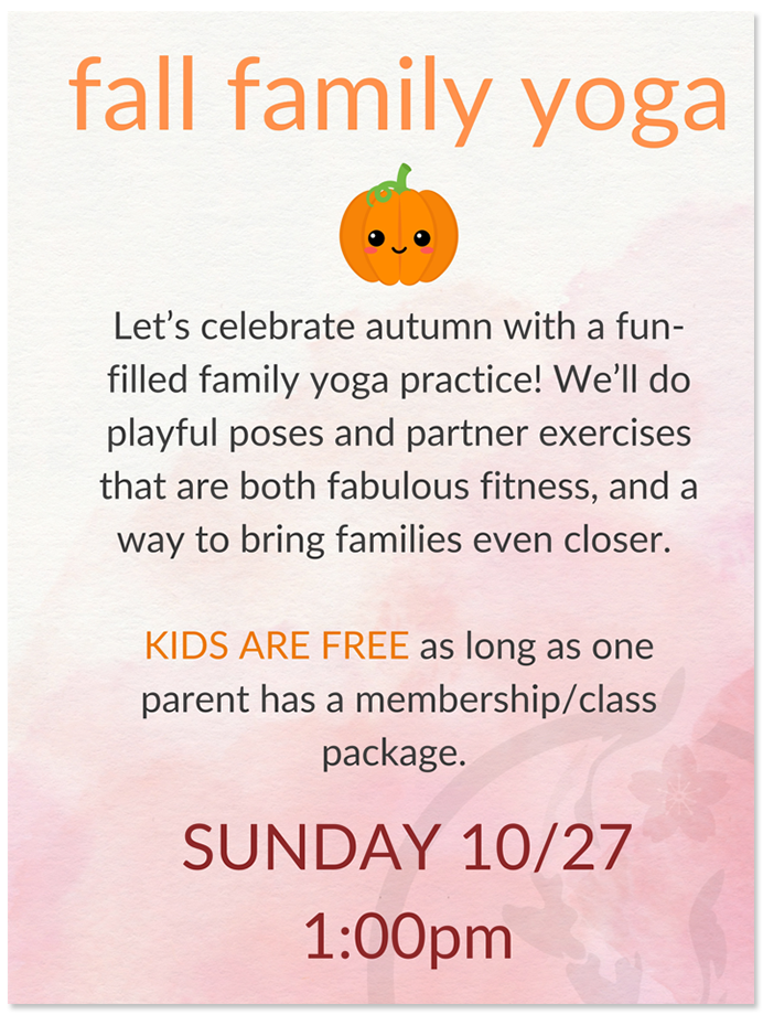 Family Fall Yoga, Sunday