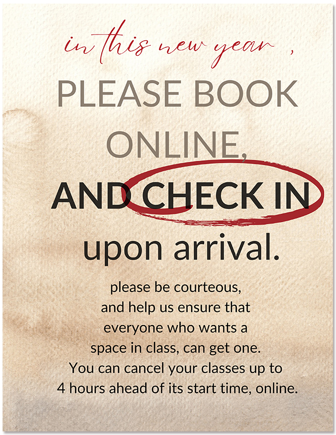 Please Book Online and Check-In