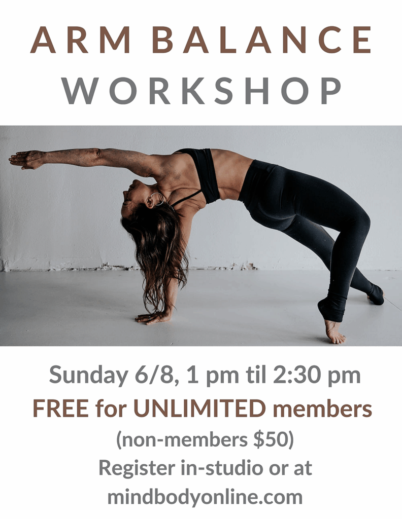Arm Balance Workshop